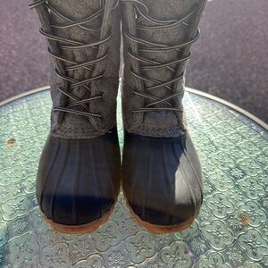 UNIONBAY Black and Gray Winter Boots